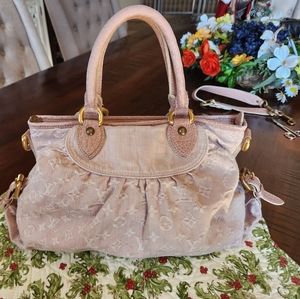 Louis Vuitton Pink Denim Monogram Neo Cabby MM